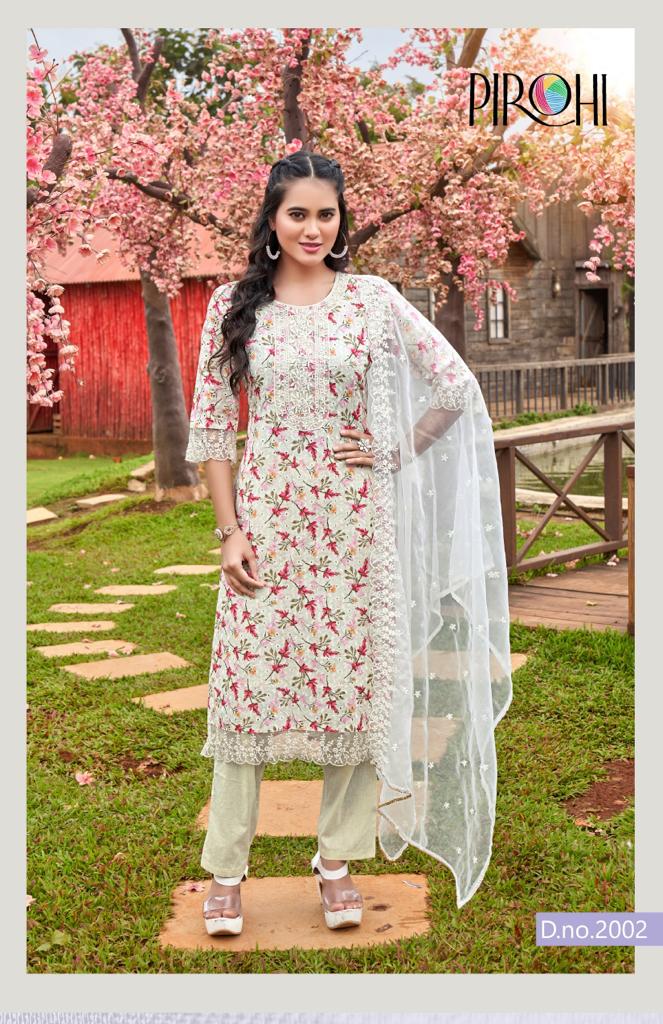 Schiffli Vol 1 By Purohi Digital Printed Readymade Suits